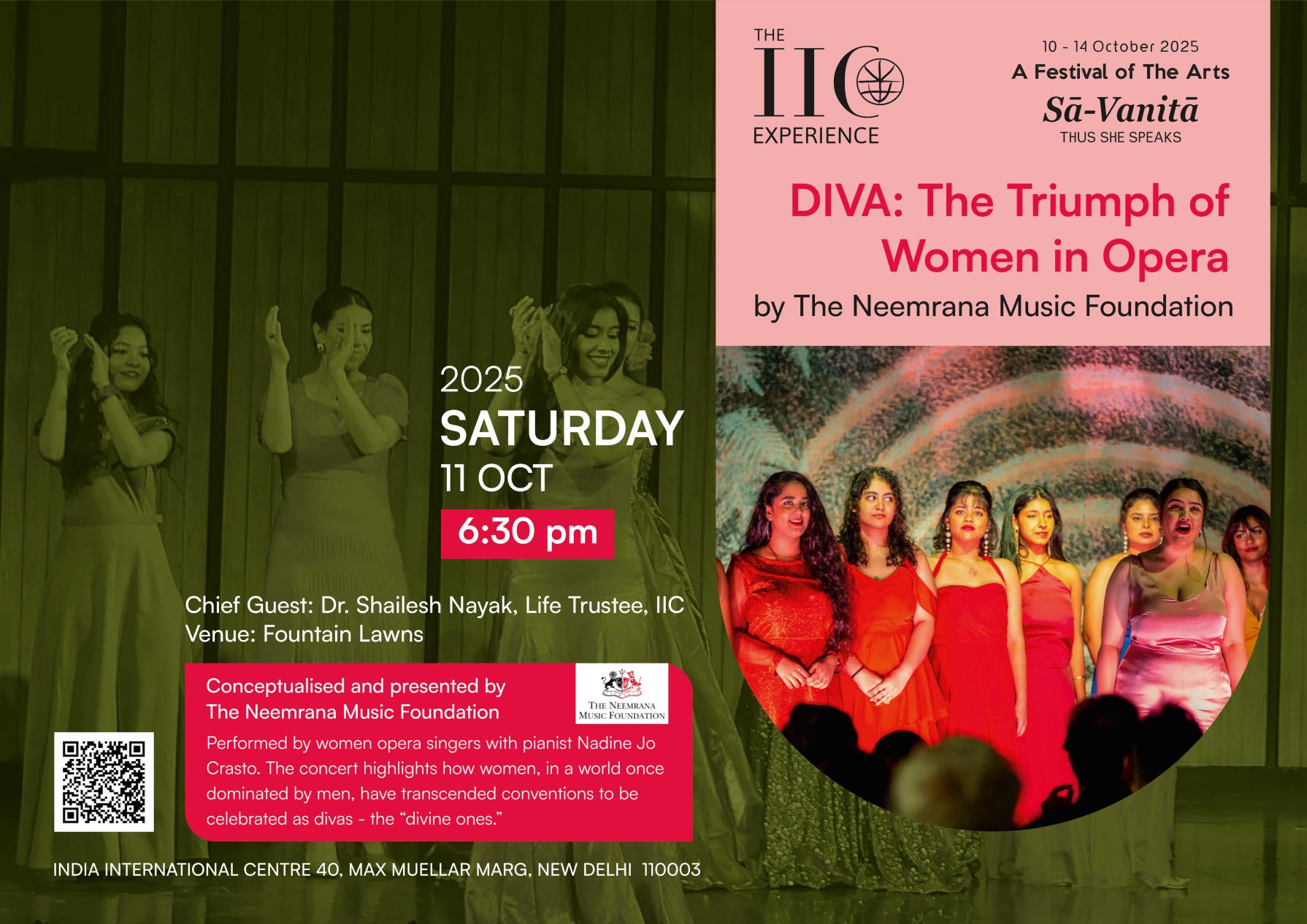 THE IIC EXPERIENCE: A FESTIVAL OF THE ARTS – 10TH TO 14TH OCTOBER 2025