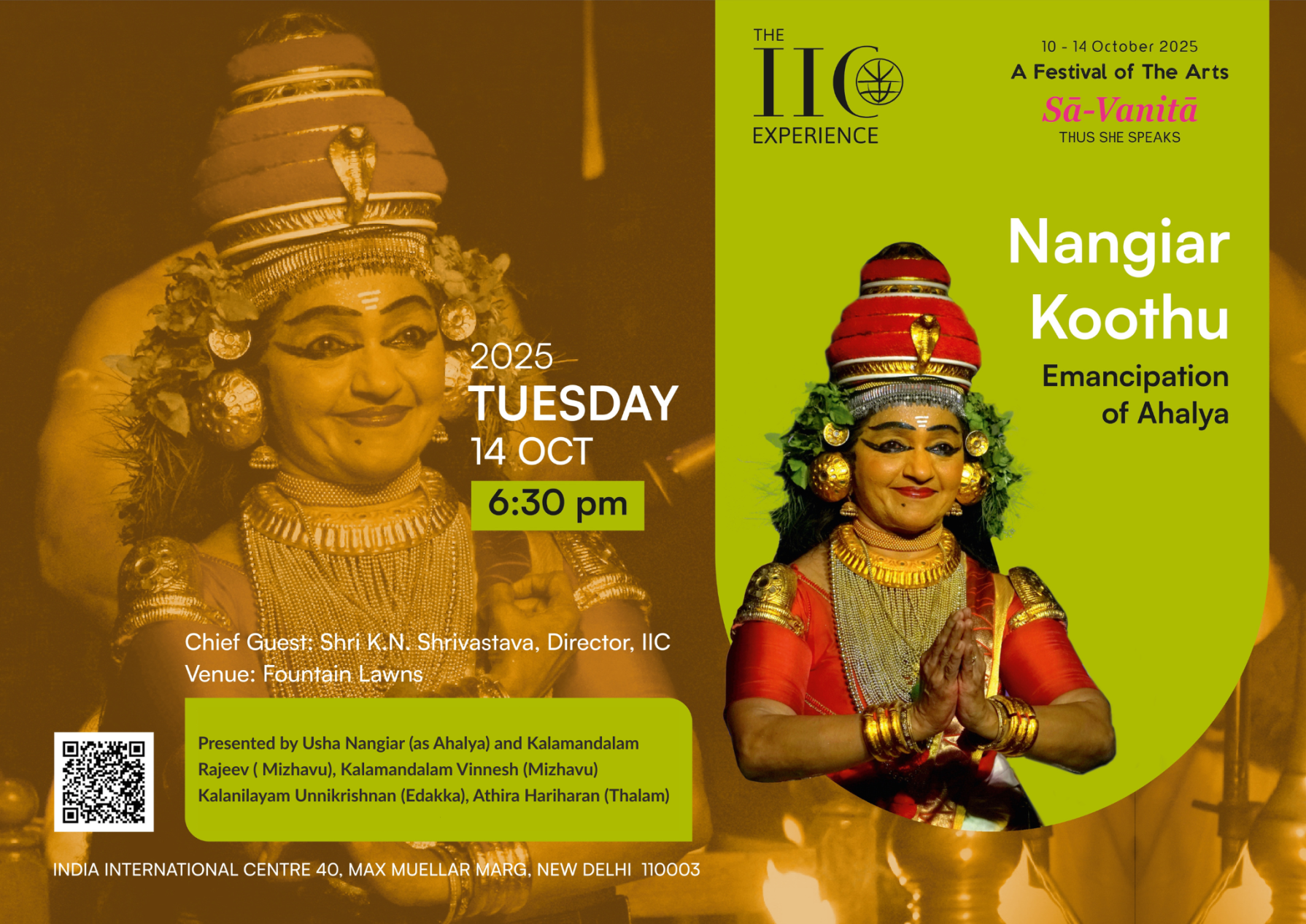 THE IIC EXPERIENCE: A FESTIVAL OF THE ARTS – 10TH TO 14TH OCTOBER 2025