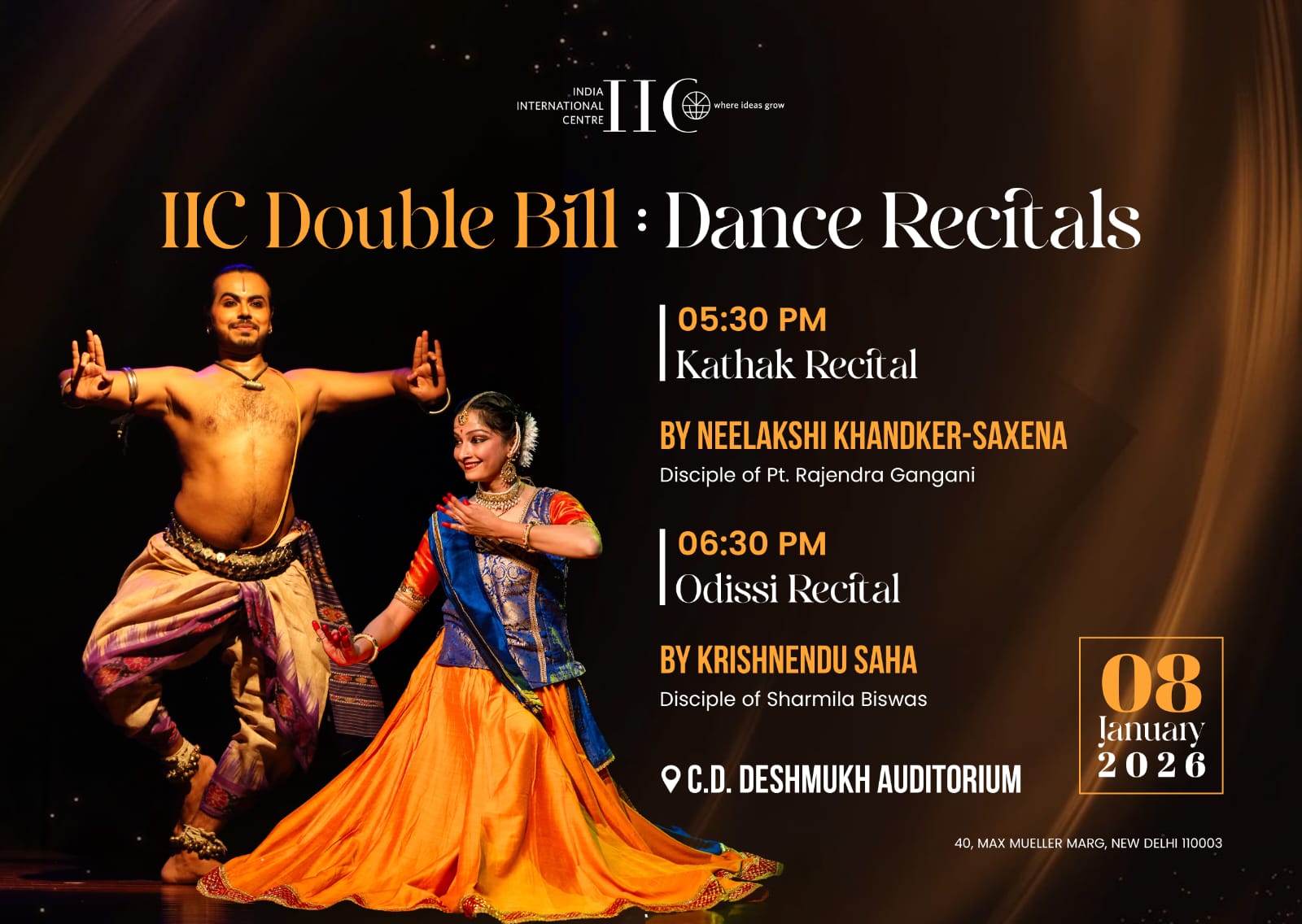 THE IIC DOUBLE BILL: MUSIC AND DANCE RECITALS