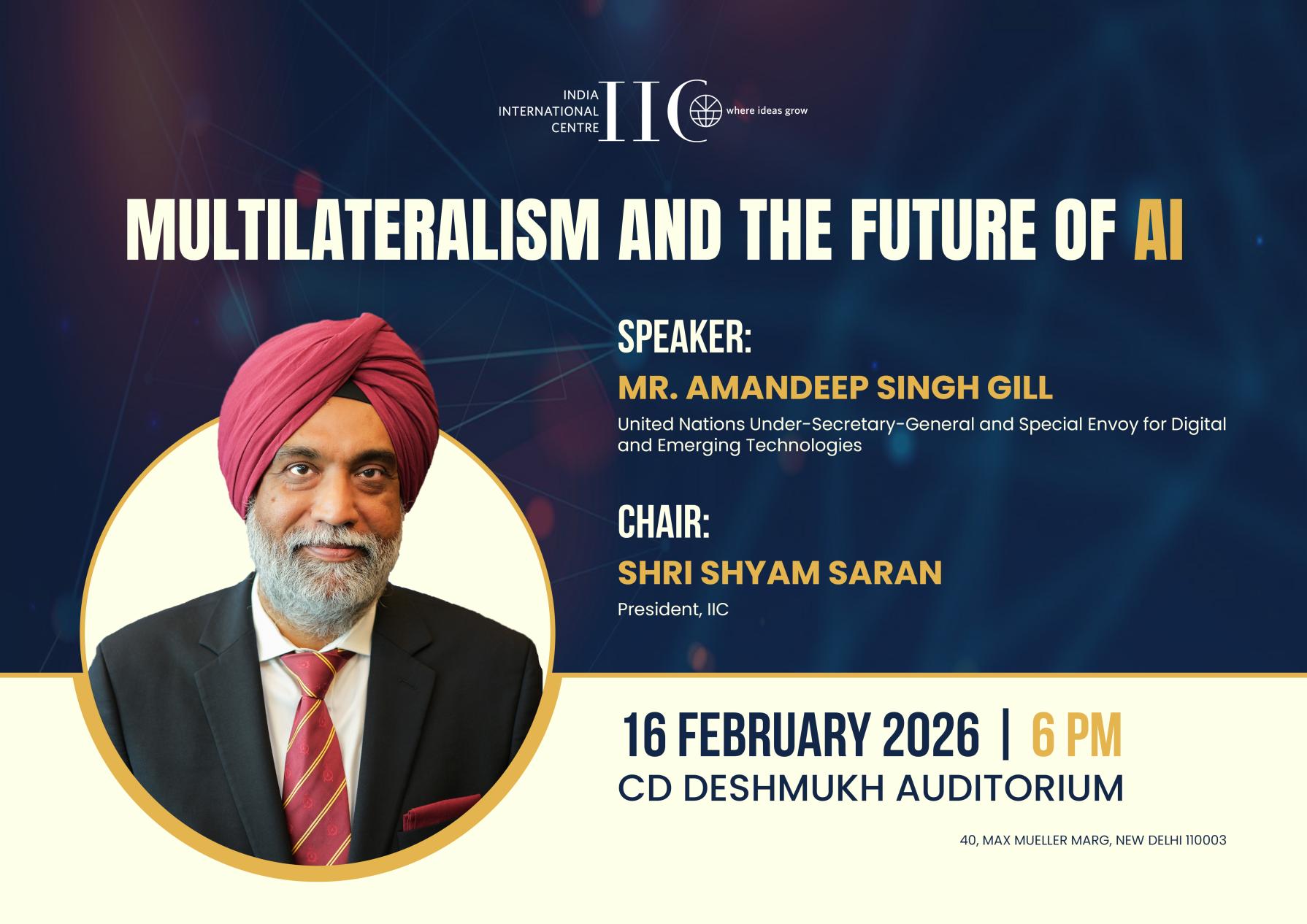 Multilateralism and the future of AI