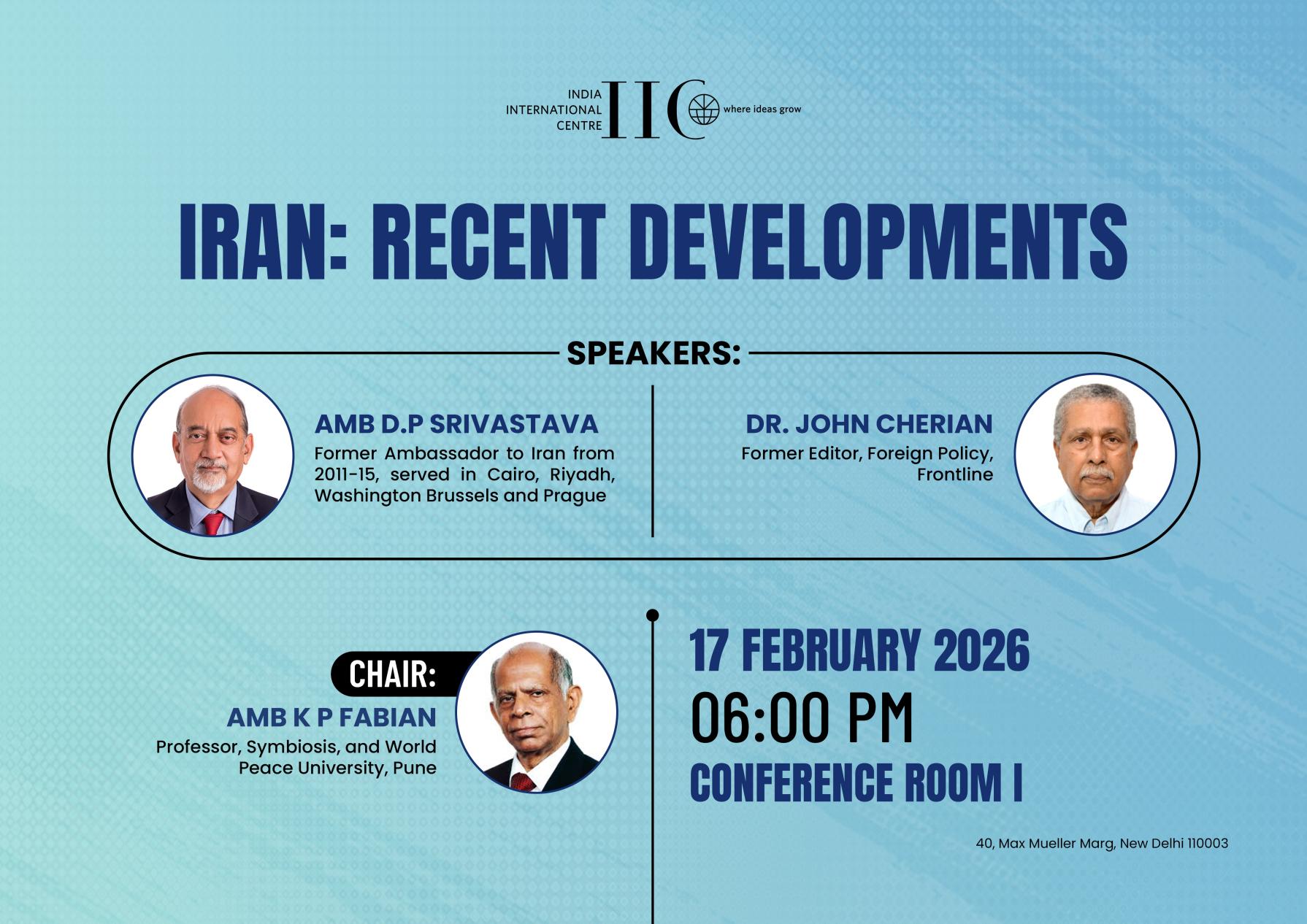 Iran: Recent Developments