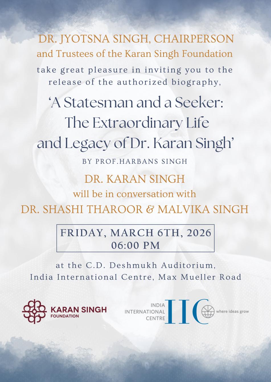 In Conversation Dr. Karan Singh with Dr. Shashi Tharoor & Malvika Singh