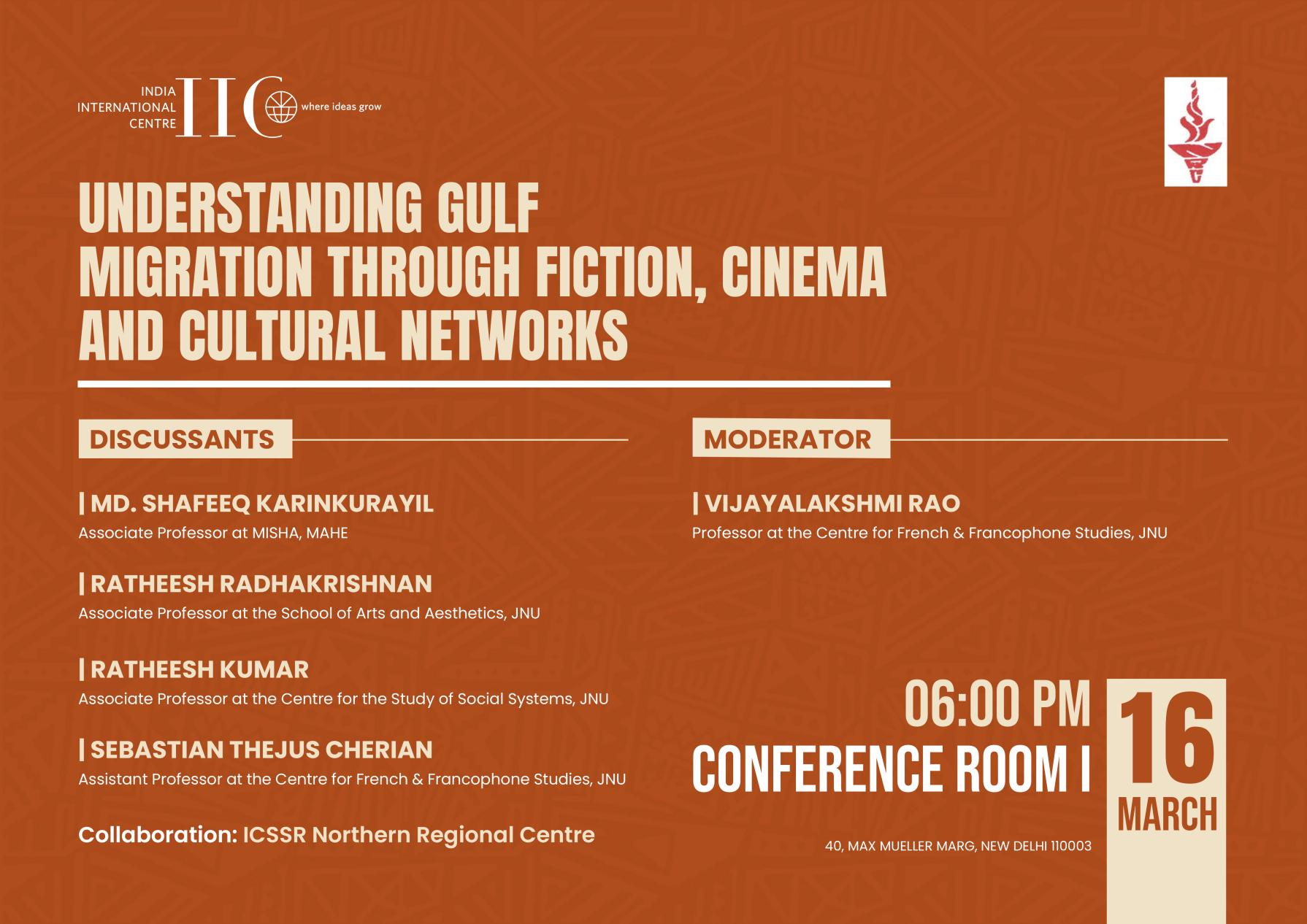 Understanding Gulf Migration Through Fiction, Cinema and Cultural Networks