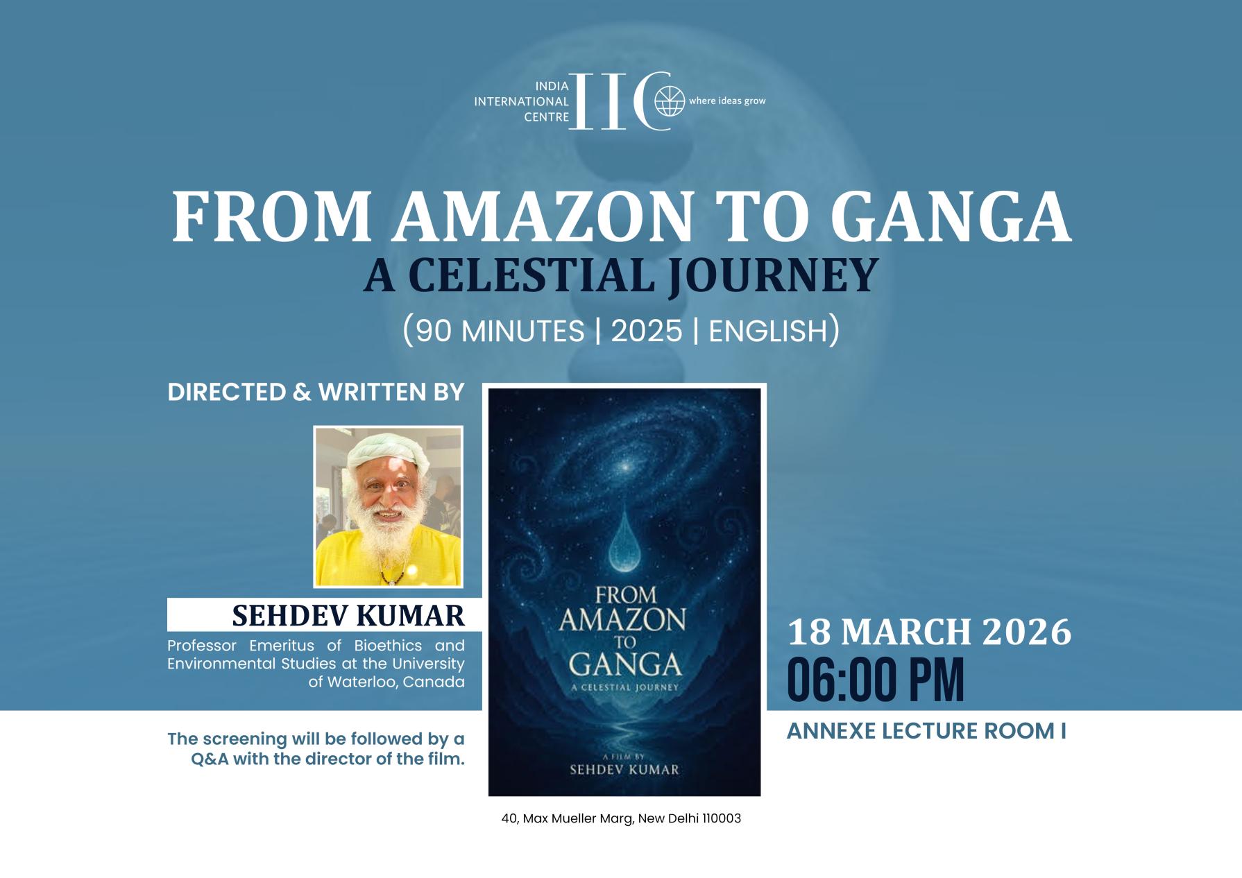 From Amazon to Ganga: A celestial journey