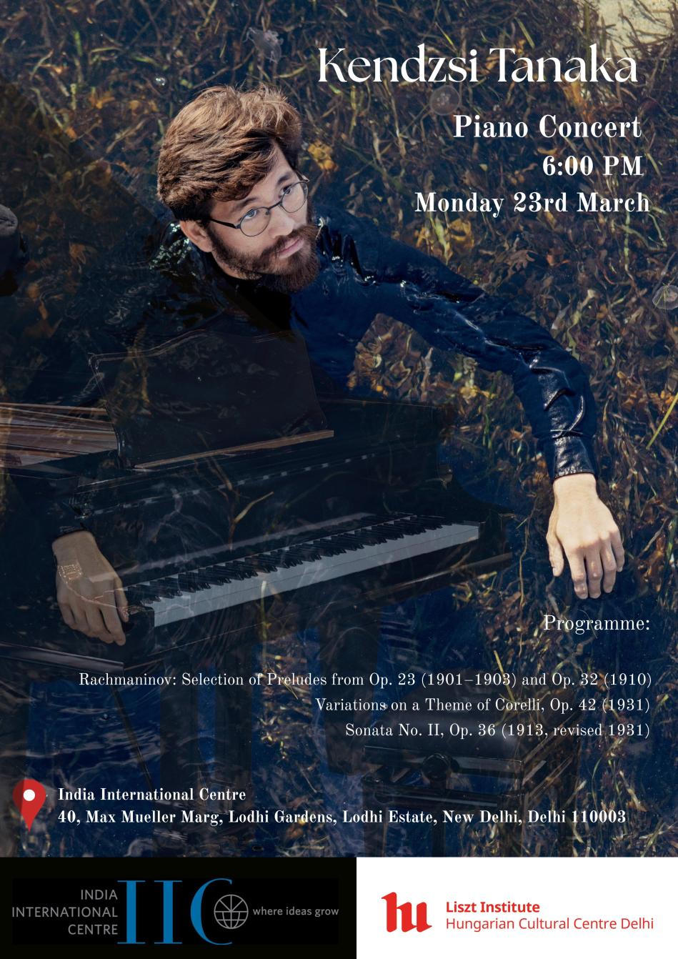 Concert  Piano recital by Kendzsi Tanaka