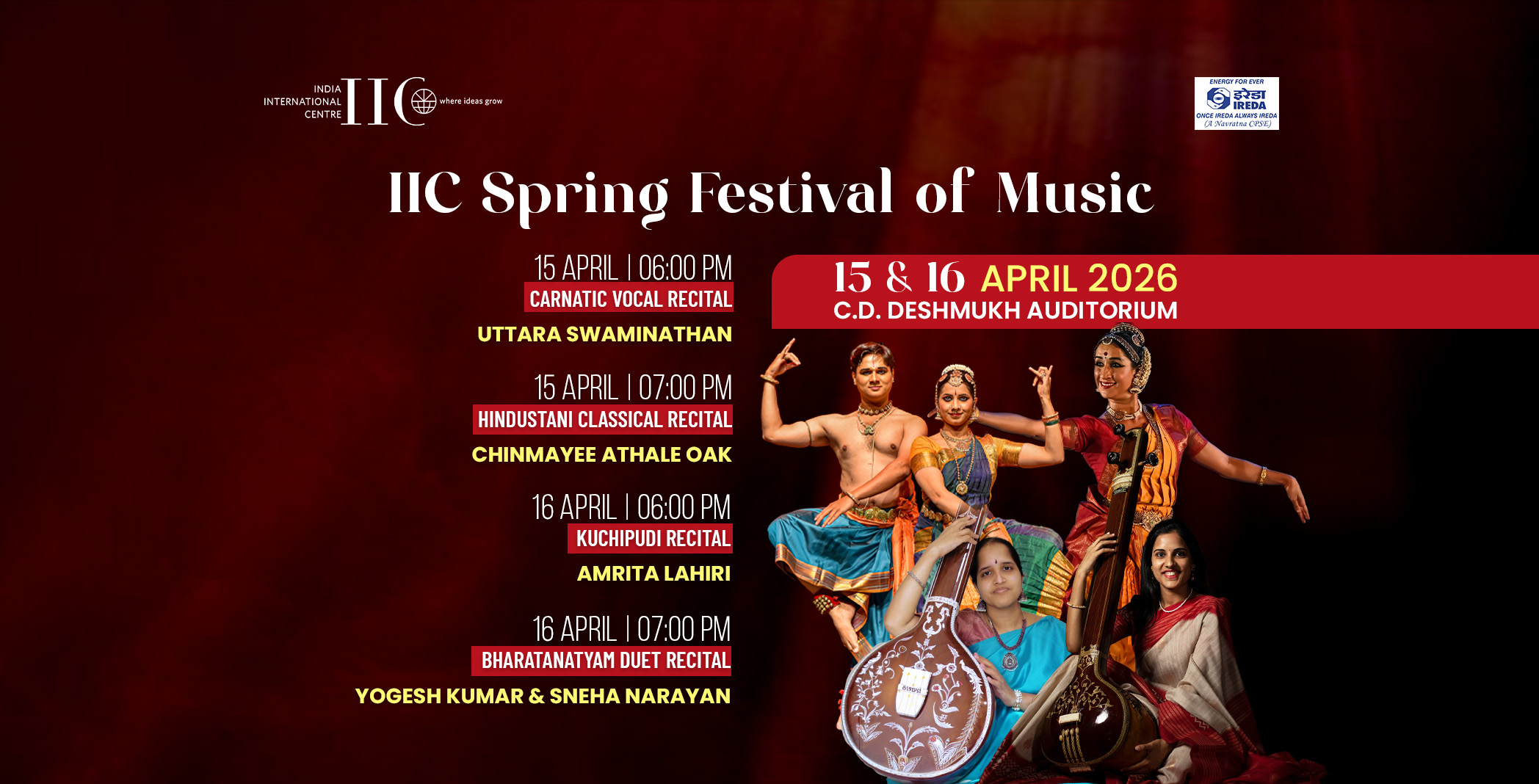 IIC Spring Festival of Music…