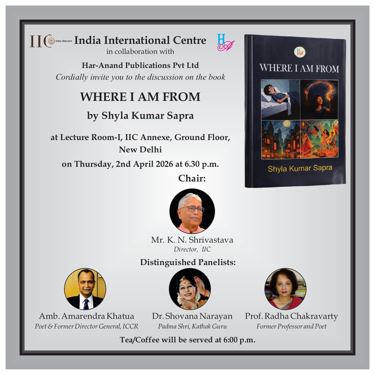 BOOK DISCUSSION GROUP  -Where I am From