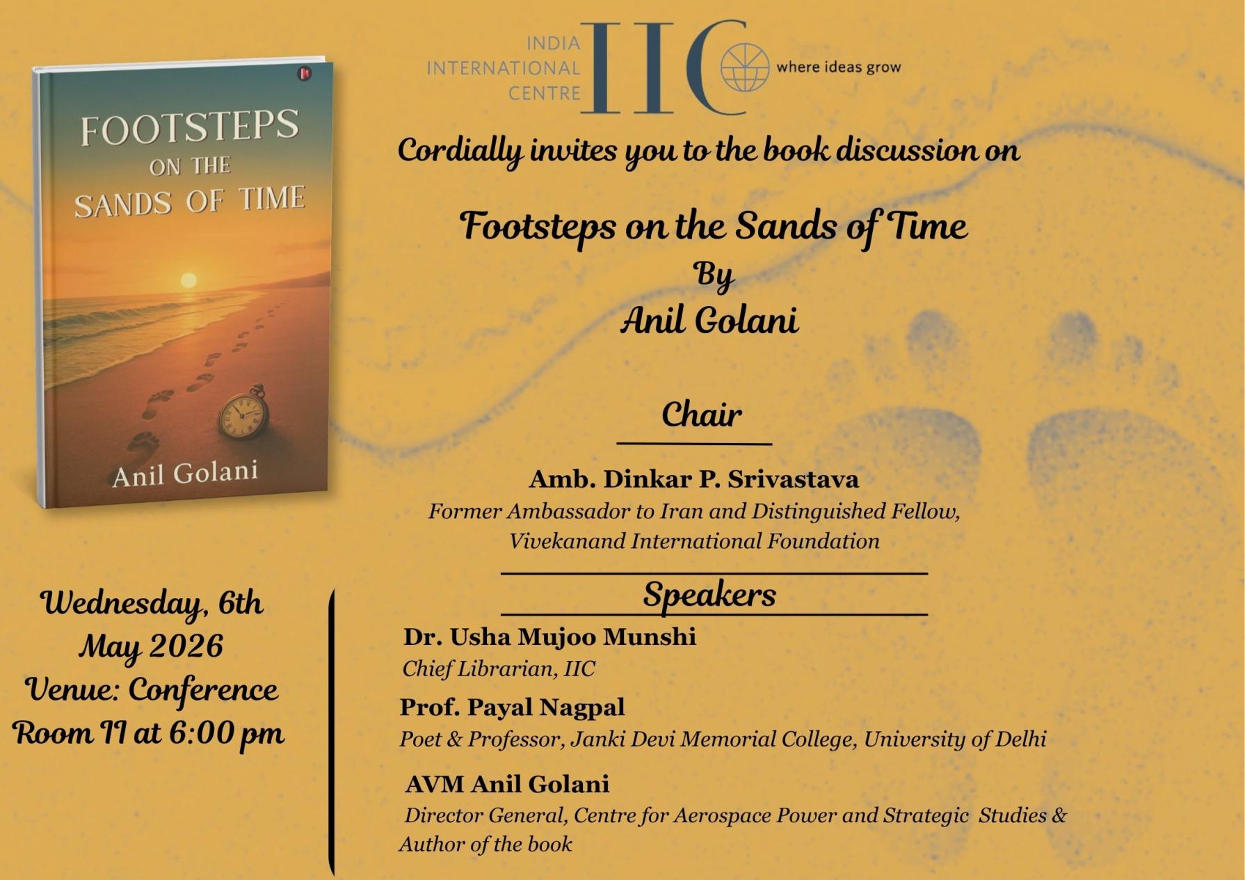 BOOK DISCUSSION GROUP-  Footsteps on the sands of Time