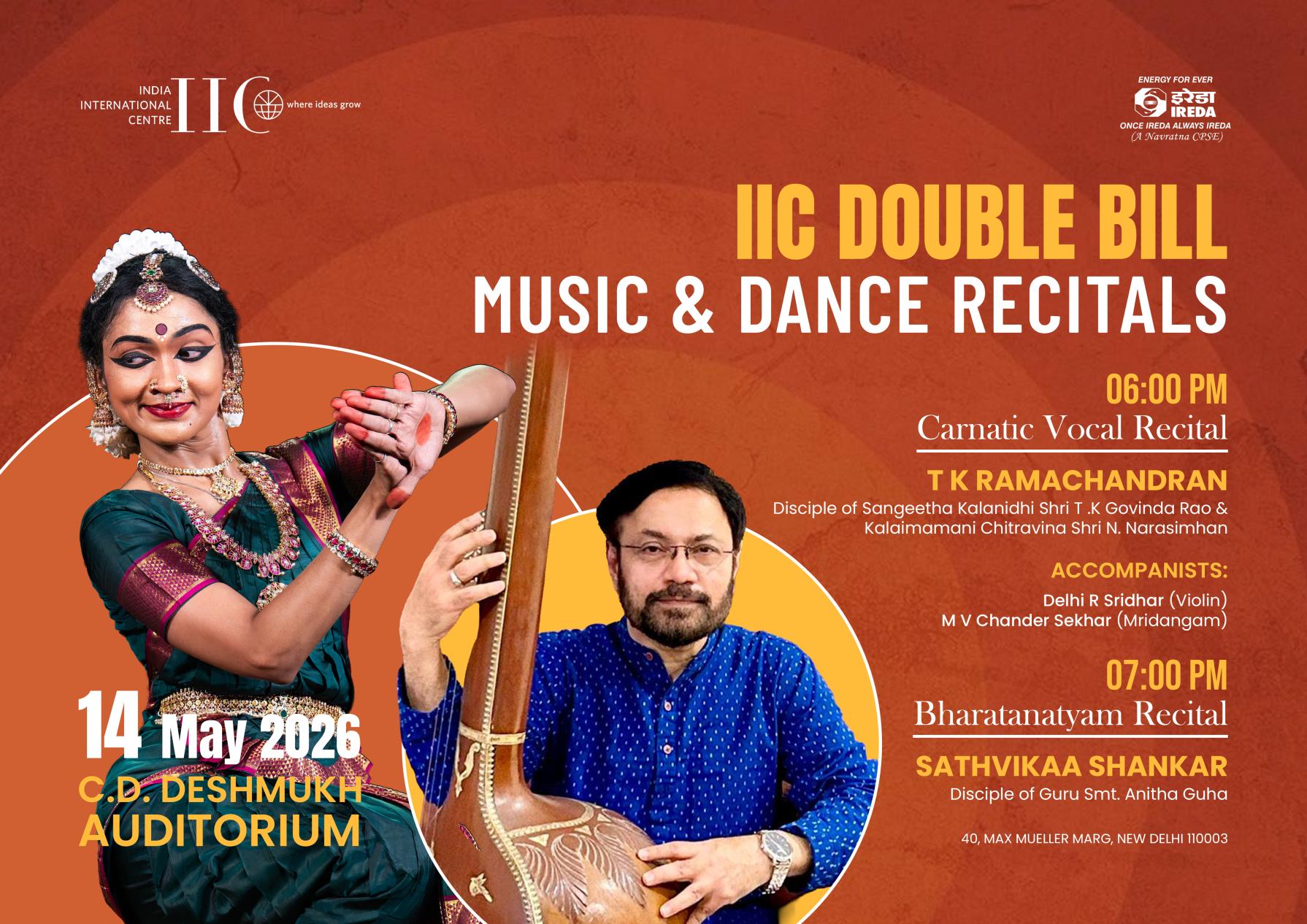 IIC DOUBLE BILL: MUSIC AND DANCE RECITALS