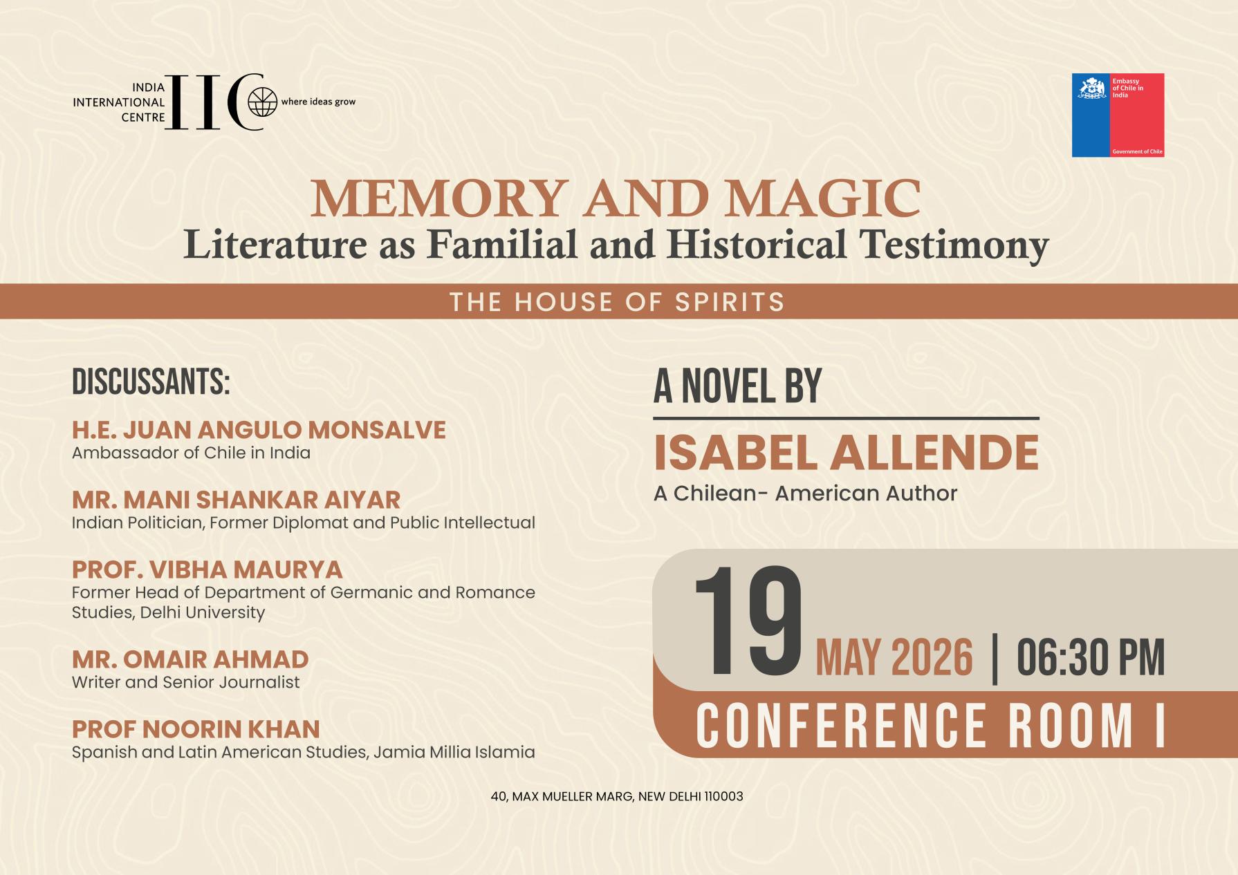 The House of Spirits Memory and Magic: Literature as familial and historical testimony now. 