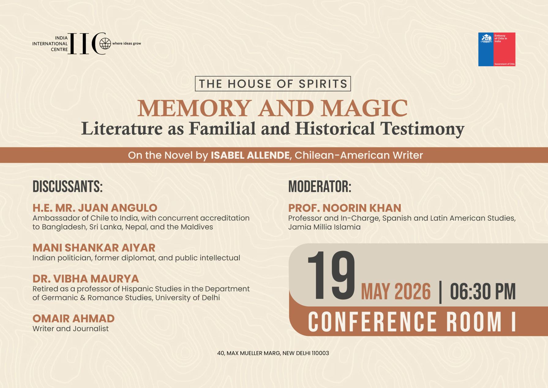 The House of Spirits Memory and Magic: Literature as familial and historical testimony now. 