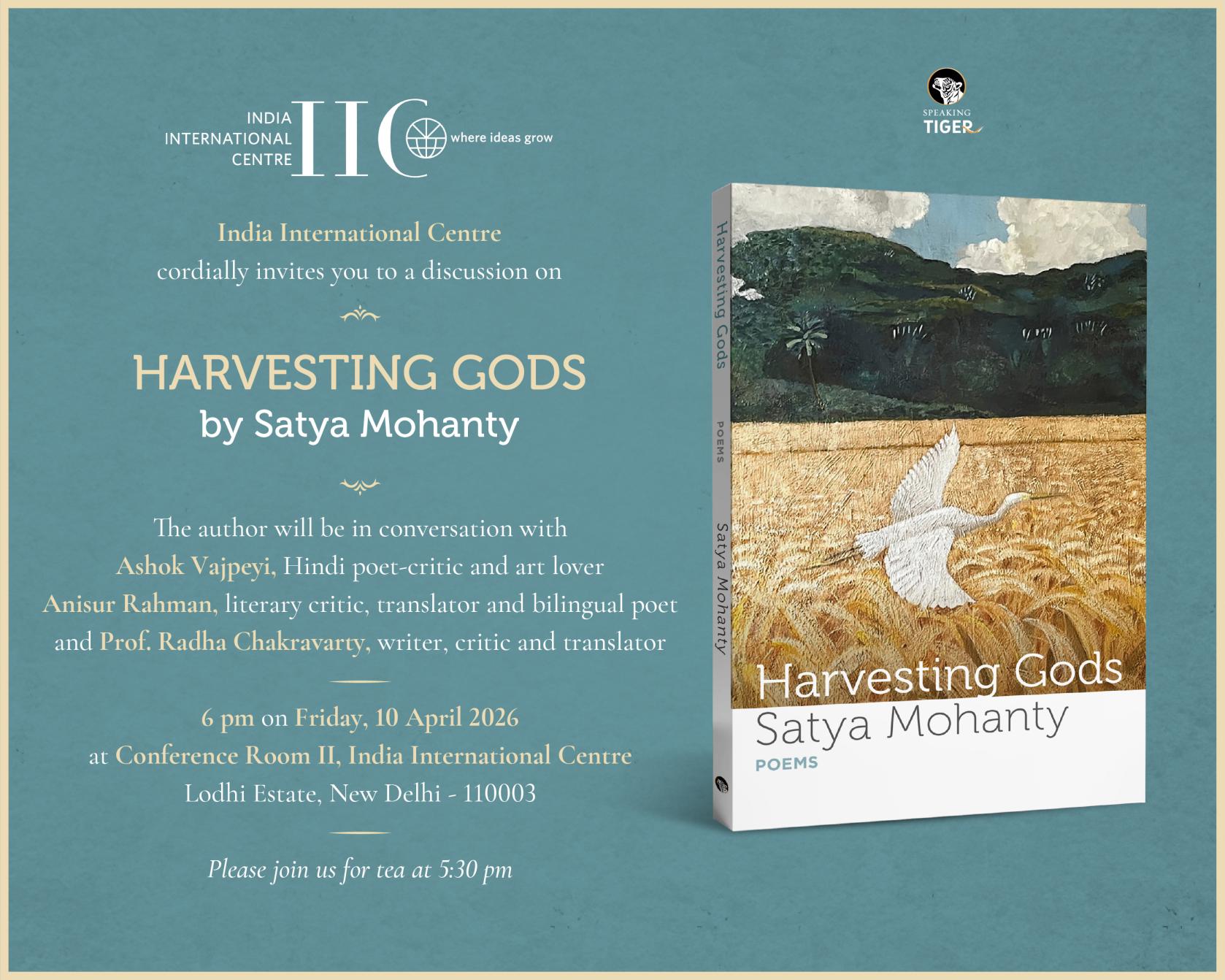 BOOK DISCUSSION GROUP  -Harvesting Gods: Poems
