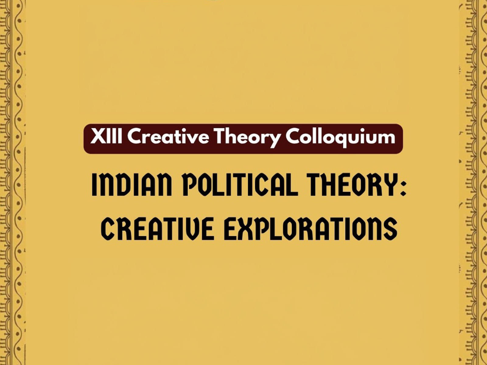 13TH CREATIVE THEORY COLLOQUIUM: 4 TO 6 SEPTEMBER 2026