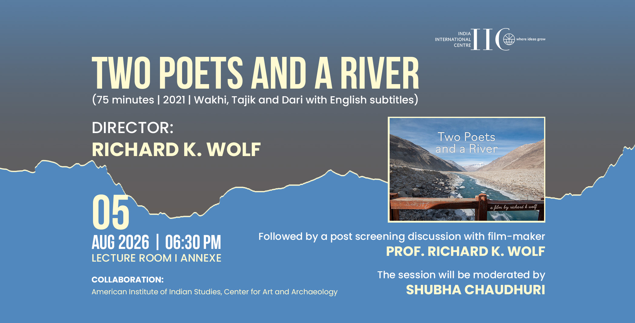 FILM- Two Poets and a River