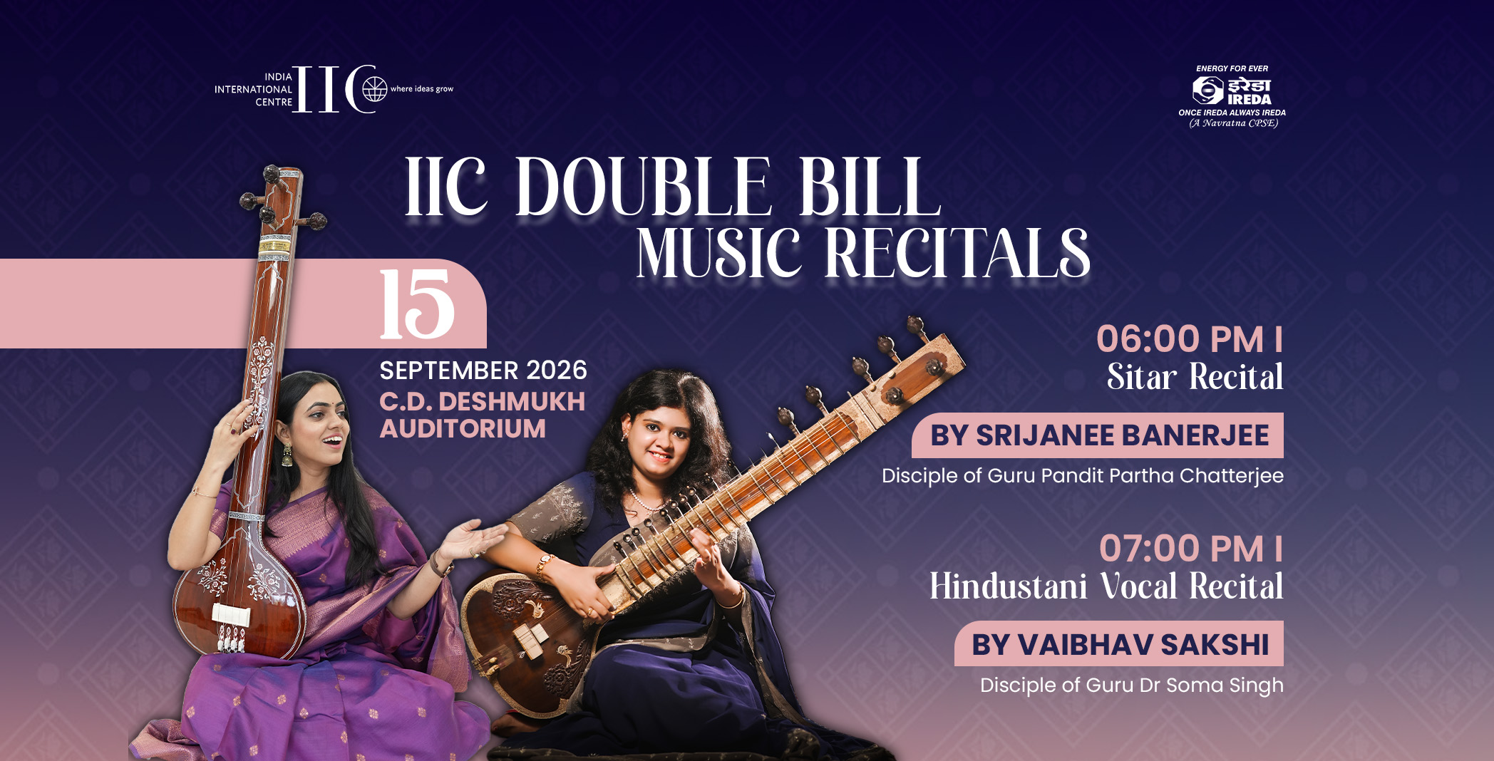 IIC DOUBLE BILL: MUSIC…