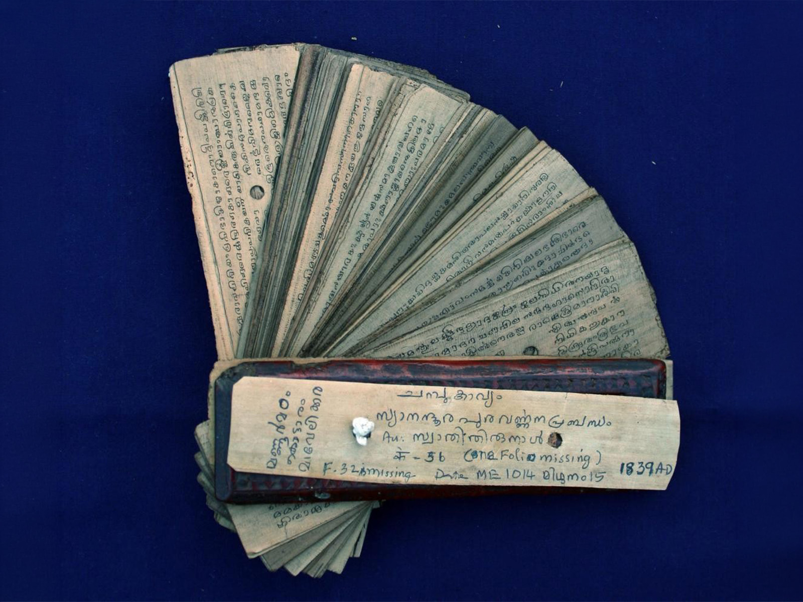 THE IIC EXPERIENCE: A FESTIVAL OF THE ARTS- EXHIBITIONS Palms and Parchment: Keralam’s Heritage of Reading and Relics
