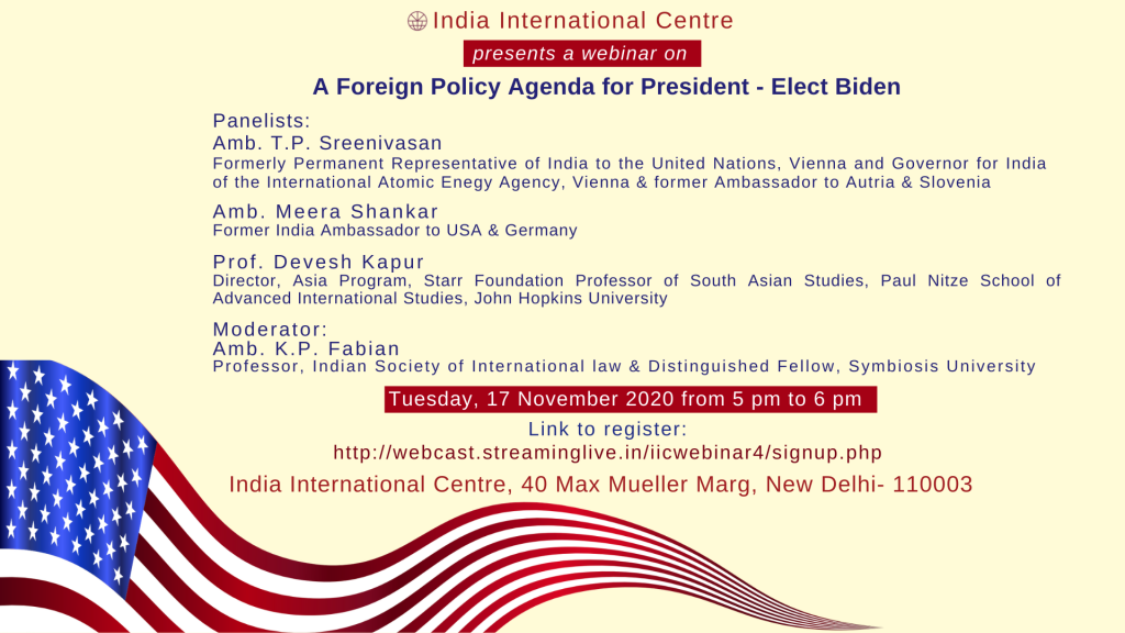 A Foreign Policy Agenda for President-Elect Biden