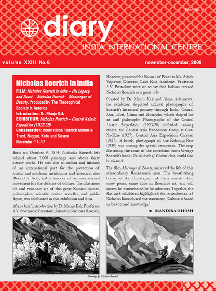 IIC Diary (November-December 2009)