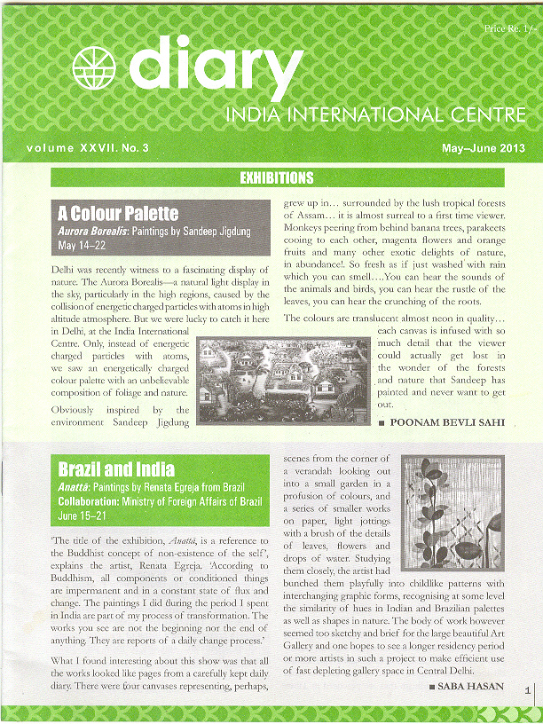 IIC Diary (May-June 2013)