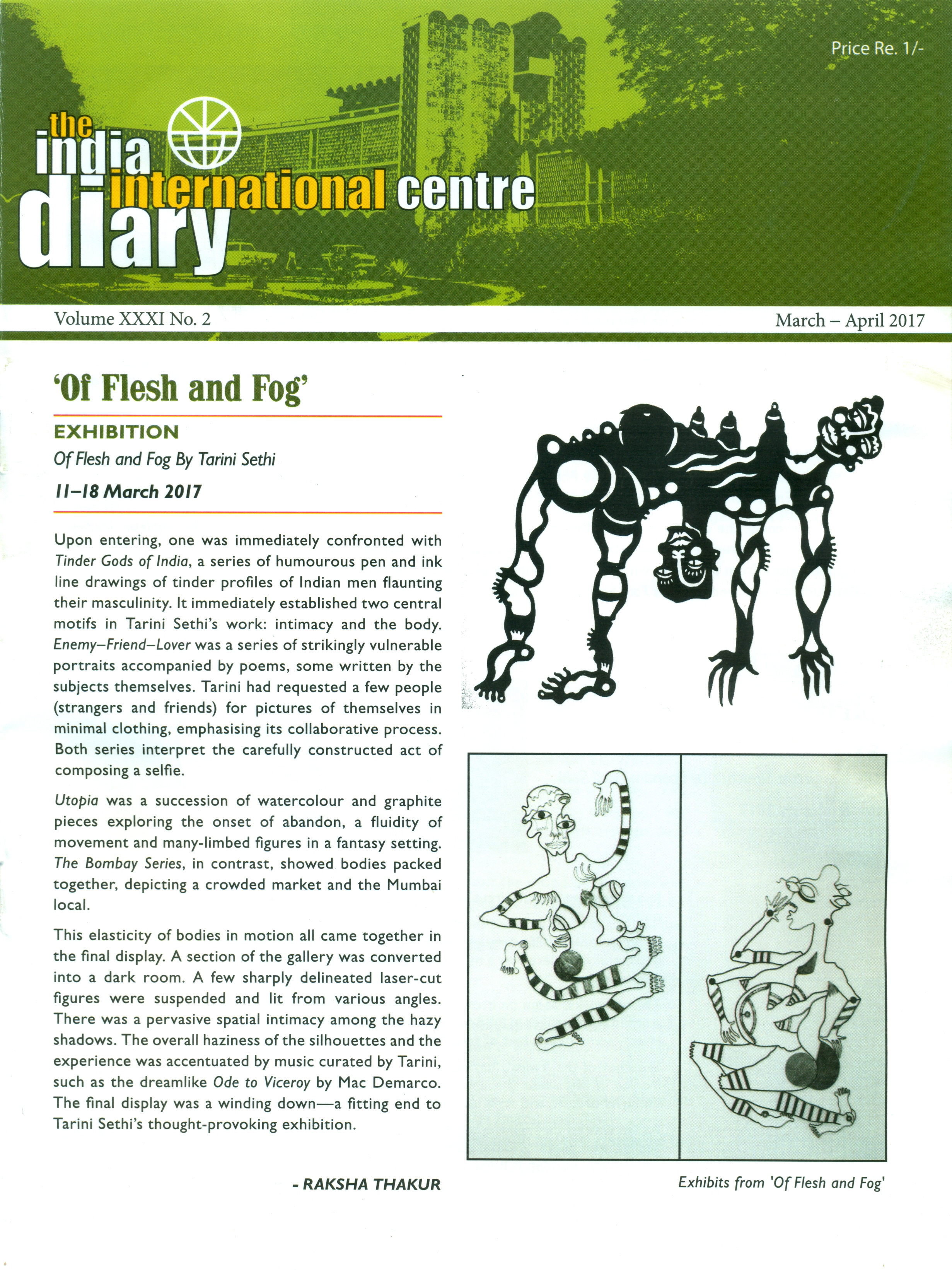 IIC Diary (March-April 2017)