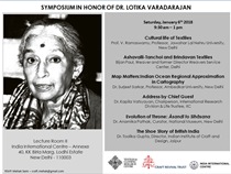 Symposium in Honour of Dr. Lotika Varadarajan