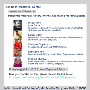 Pandemic Musings: History, mental health and marginalization