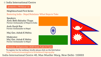 NEIGHBOURHOOD FIRST SERIES Restoring India-Nepal Relations: What Steps to Take