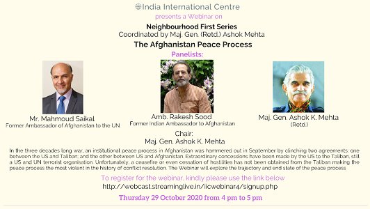 Neighbourhood First Series:The Afghanistan Peace Process