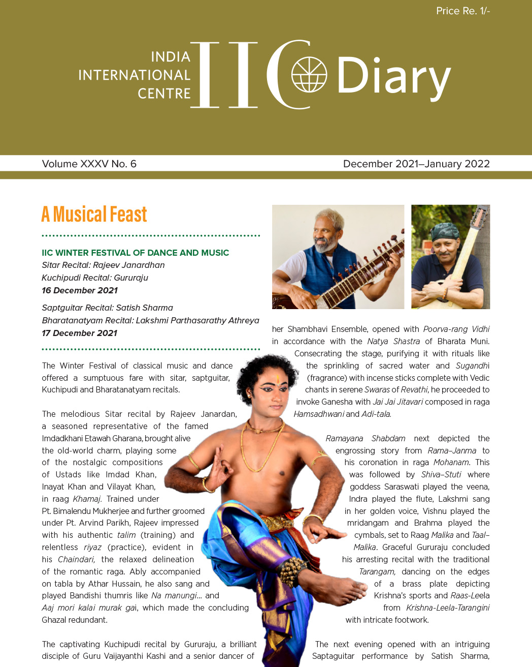 IIC Diary (December 2021-January 2022)