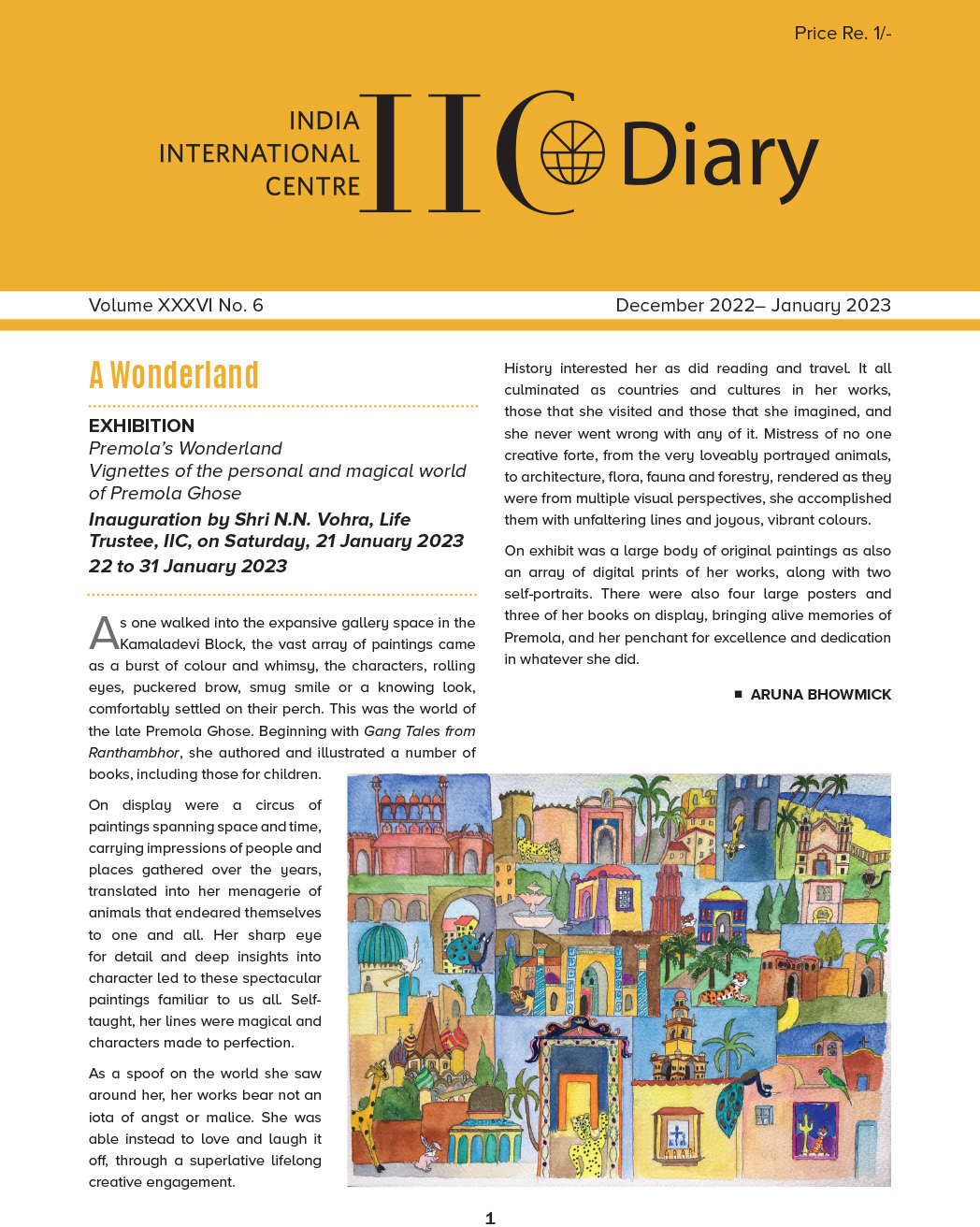 IIC Diary (December 2022-January 2023)