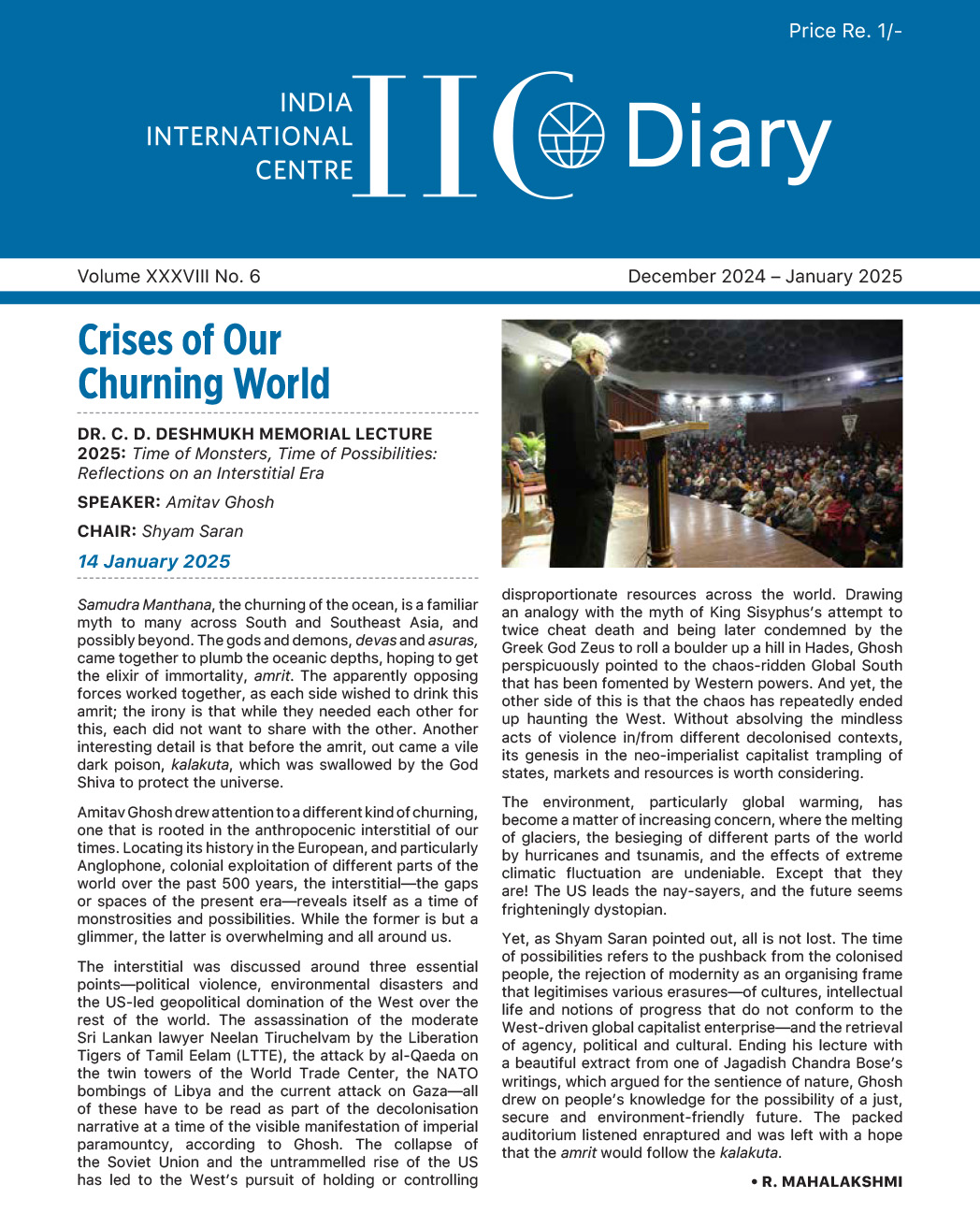 IIC Diary (December 2024-January 2025)