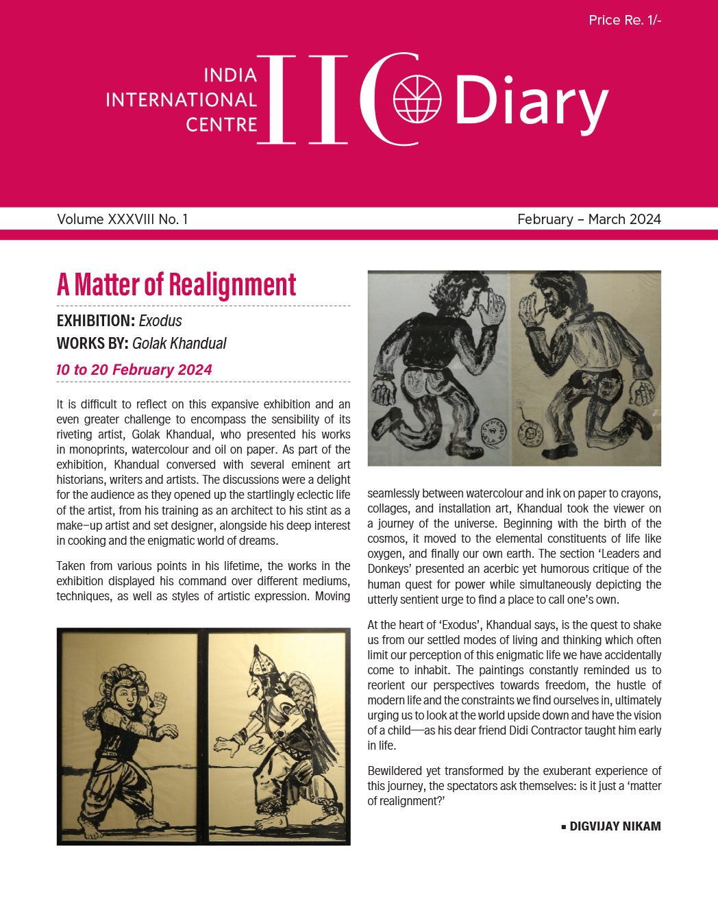 IIC Diary (February-March 2024)