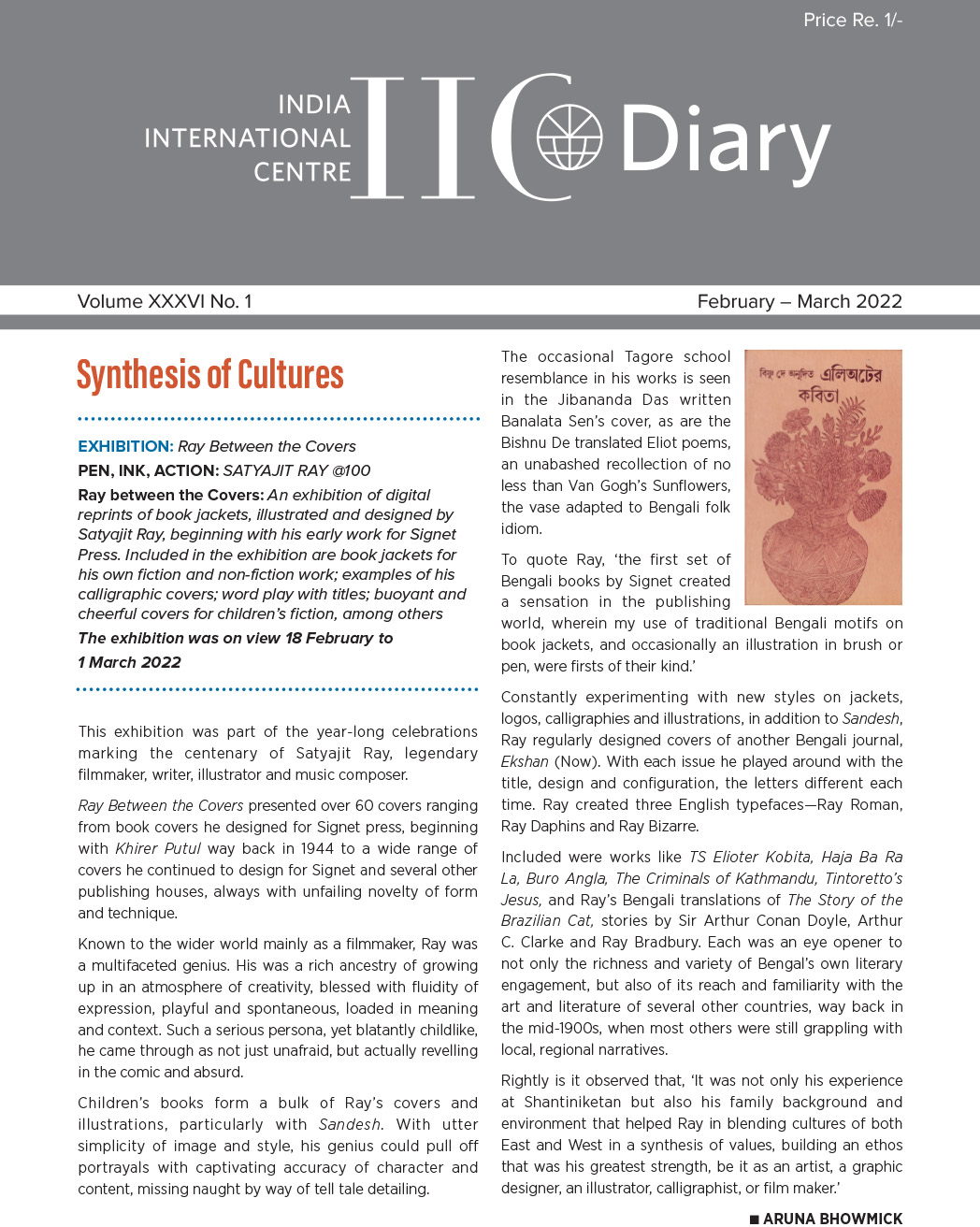 IIC Diary (February-March 2022)