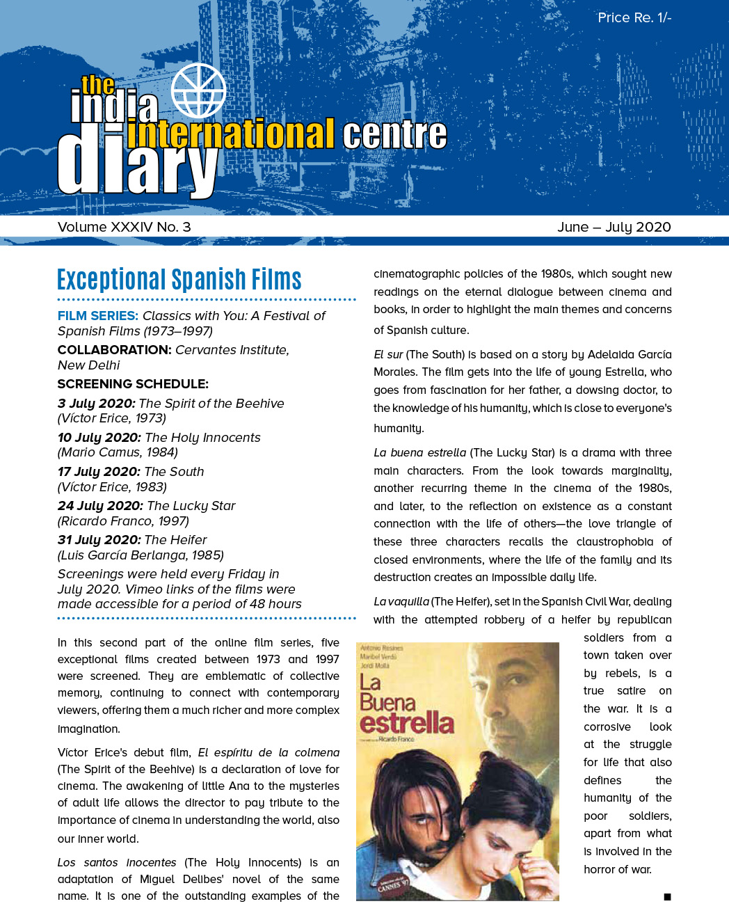 IIC Diary (June-July 2020)