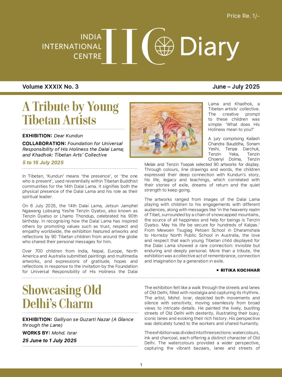IIC Diary (June-July 2025)