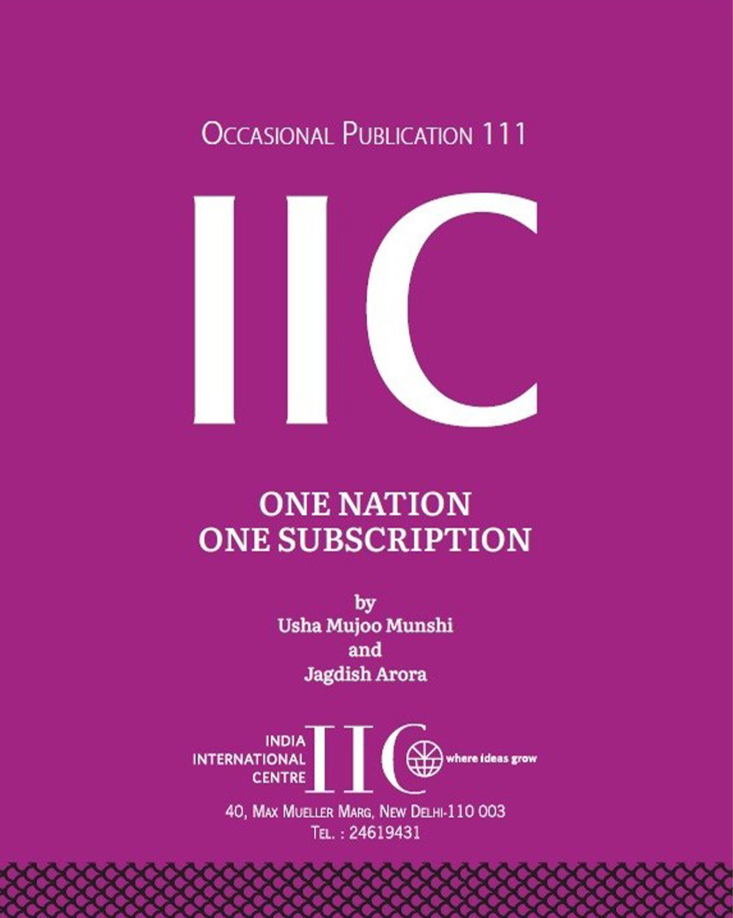 One Nation One Subscription (OP 111)