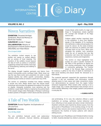 IIC Diary (April-May 2026)